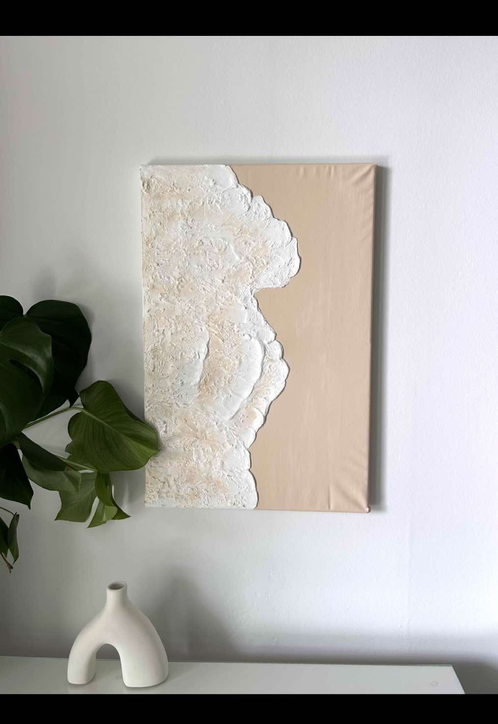 The moment you realize you can make your own textured wall art  👀✨🤍 Want to give it a go? Grab your Sculpd Textured Art Kit - link in bio #texturedwallart #texturedpainting #plasterart #wallart #diycrafts #DIY 