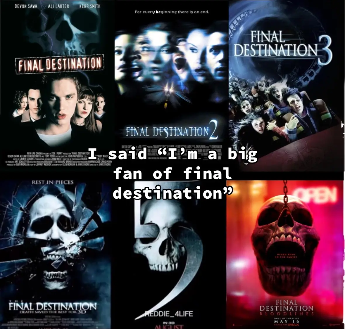 #FINALDESTINATION : number one erik defender right here guys. : #fyp #fypシ #trend #horror #bloodlines #finaldestinationfranchise #erikcampbell #dontletthisflop #xyzbca #xyzcba 