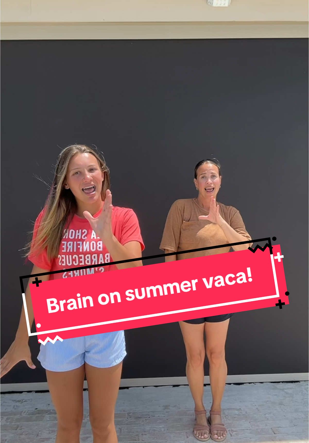 Our brain all summer!!! LA LA LA LA LA LA LAAAA!!! ☀️😁 DC:US #mommaandme #fyp #dance #newdance #tagus #viral #trending @palynnn 