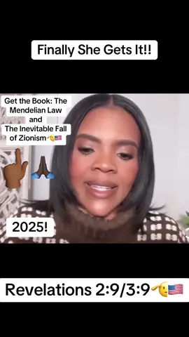 Candace is GROWING FAST!! God is using this Great American to help this Great Republic which was Founded upon Divine Providence! May the Creator of the Boundless Universe protect Candace and her family👈🏾🫡🇺🇸😇 If you want to help preserve the Republic its time to put on the Helmet of Salvation and pick of the Shield of Faith! Ephesians 6:12-18! It’s TIME to separate the real Followers of Jesus from the fake followers. The Sheep from the goats🤷🏾‍♂️ Go get the BOOK: “The Mendelian Law and The Inevitable Fall of Zionism” NO ZIONIST will be able to DEFEAT you in a debate!!!