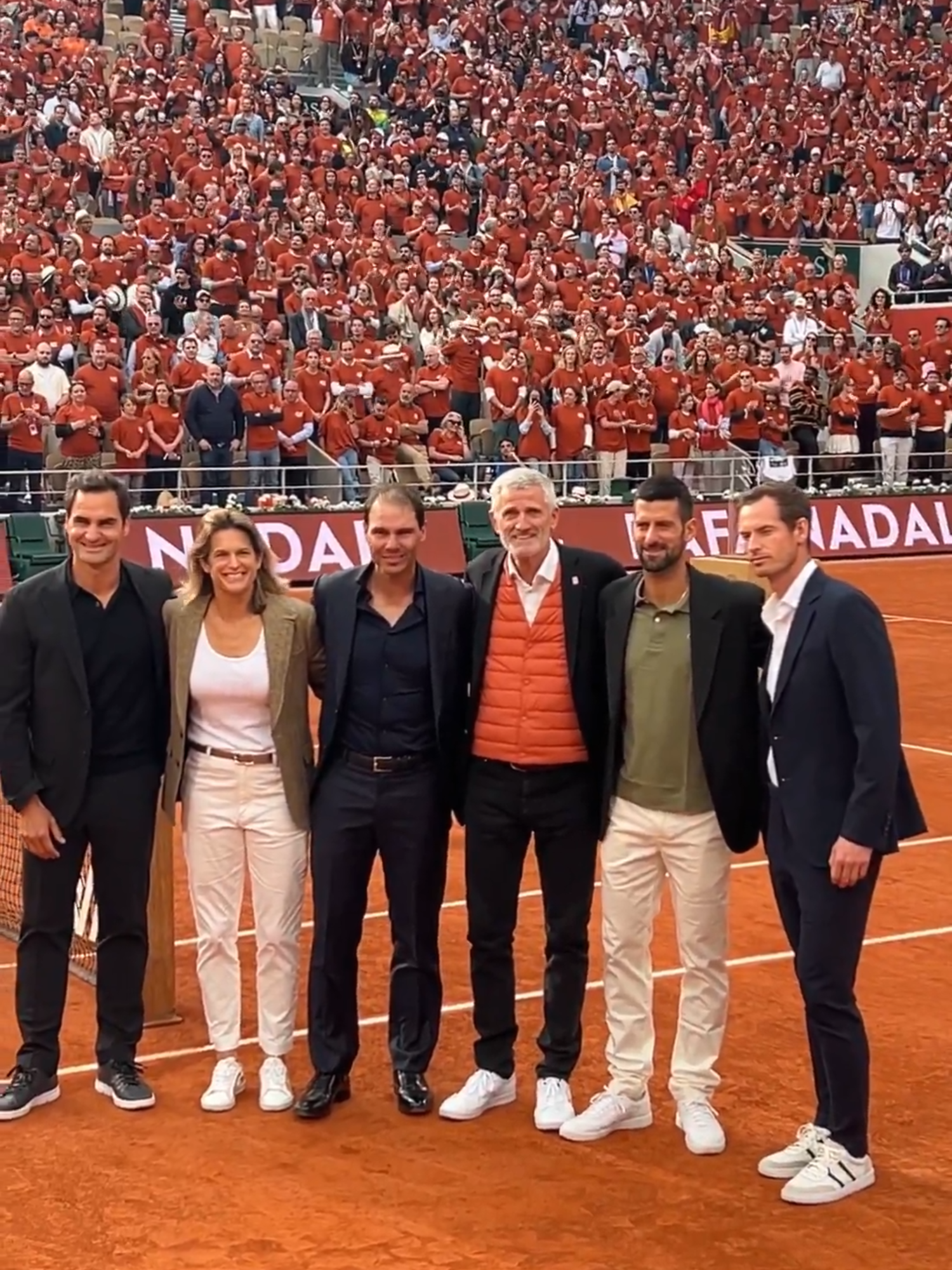 The King of Clay, the legend, Rafael Nadal. ❤️. [via @rolandgarros]