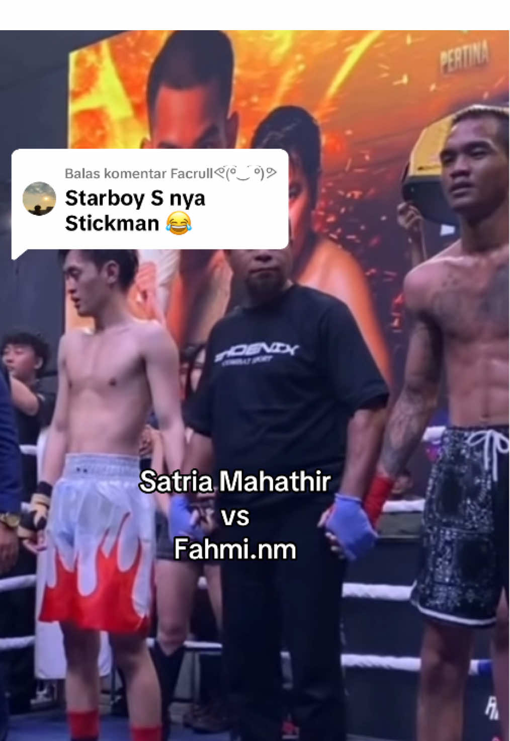 Membalas @Facrullᕙ(͡°‿ ͡°)ᕗ fahmi stecu stecu vs blazing duet dari satria obok obok mahathir 🤙🏽🤣🍻 #phoenixcombat #satriamahathir vs #fahminm 