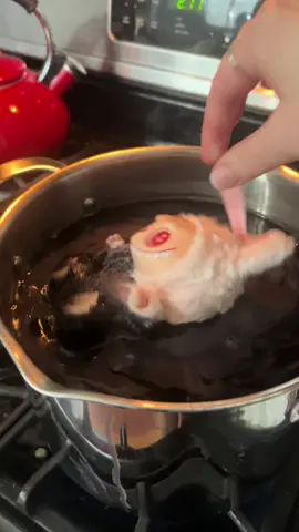how much bad energy did i generate from boiling my lafufu #lafufu #labubu #labubuthemonsters #customlabubu 