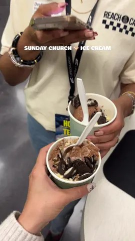 One day I decided to volunteer at my church, and the next I’m eating ice cream at 10:30 am on a Sunday.  I don’t know about you, but I feel I’m winning in every possible way😂 #church #community 