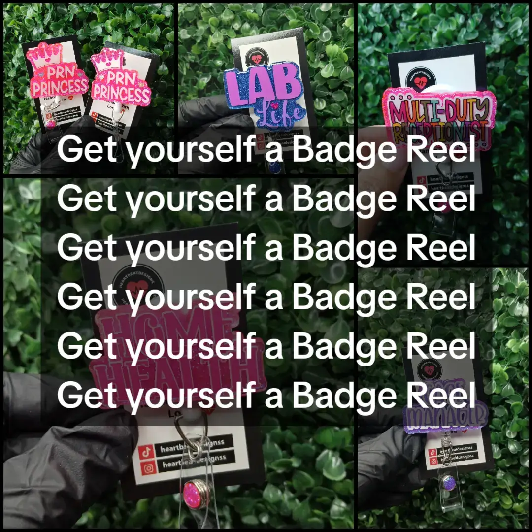 Unit Tells Me, you Need a New Badge Sis, and here at HeartBeatDesigns....We Got you Covered!! Don't see a Badge Pertaining to Your Specialty?? Let's Get You One Made and Customized STAT! Hit the Link in Our Bio, and Let Us Hook You Up. #badgereels #badgereel #badgereelsoftiktok #nursetok #nursesoftiktok #nurse #nurses #studentnurse #studentnursesoftiktok #nursingstudent #pharmacytechnician #pct #phlebotomist #receptionist #medicalreceptionist #healthcareworker #cna #SmallBusiness #prnprincess #prnnurselife #casemanager #labtech #fyp #heartbeatdesignss 