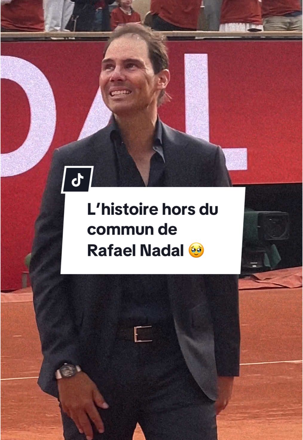 Les adieux d’une légende 👋🥹 #RolandGarros #RGsurPrime #rafaelnadal #tennis #hommage #sportstiktok 