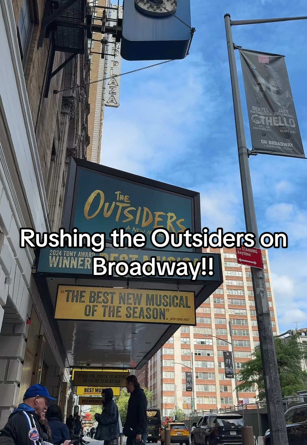 come rush outsiders with me!! (except I lied) #outsiders #strangerthings #broadway #theatrekid #rush 