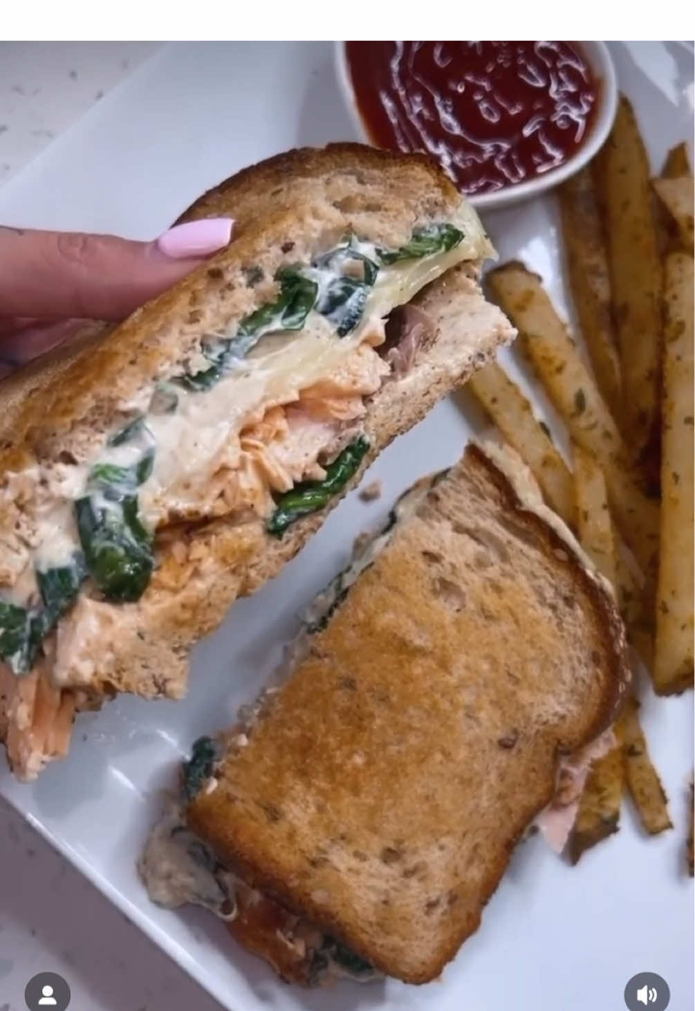 Salmon grilled cheese 🧀 
