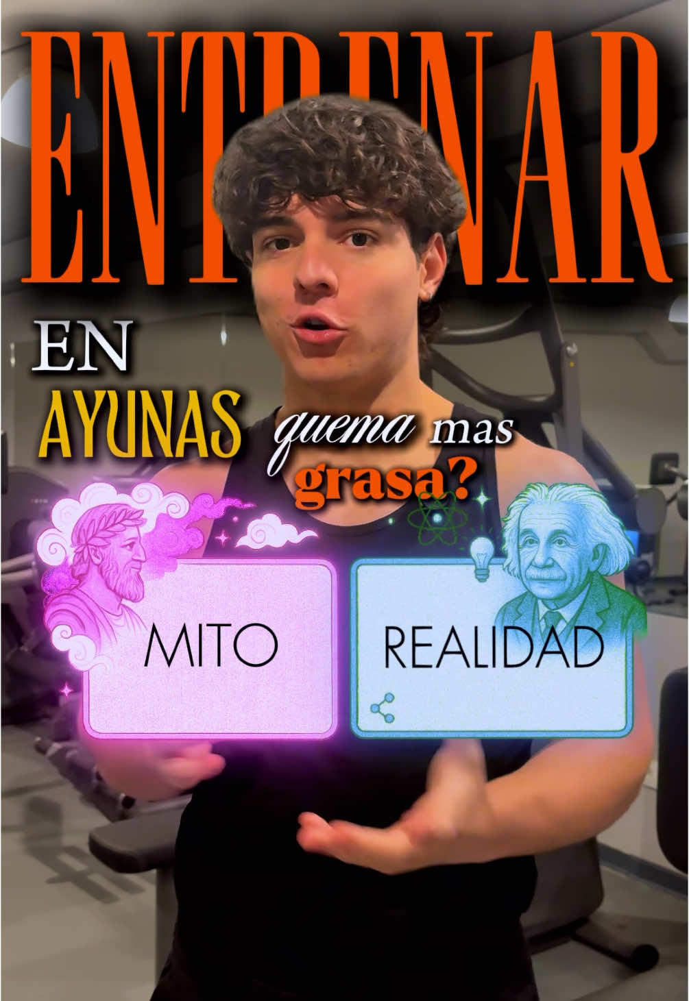 ¿Mito o Realidad? Entrenar en Ayunas quema más Grasa | La realidad es que cuando entrenamos en ayunas, los depósitos de glucógeno en los músculos están vacíos, por lo que la vía metabólica que obtiene energía de la glucosa y su derivado glucógeno está limitada. Por esto se usa más las vía de obtención inmediata ATP PC y y sobre todo la vía de oxidación de las grasas mayormente (aunque en realidad siempre se usan todas las vías de obtención de energía). Aun así, esto no es importante la pérdida de grasa . Lo que verdaderamente importa es mantener un déficit calórico, es decir, consumir menos calorías de las que se gastan. Para esto te recomiendo las siguientes acciones: 1- Entrenar fuerza. Ya que tiene un alto gasto calórico, además que mejora la fuerza y la masa muscular, que a su vez tiene un impacto en el metabolismo (el músculo es un tejido muy demandante energéticamente. Así que cuanto más masa muscular mayor metabolismo) 2 - Usar el cardio como herramienta y sobre todo el de alta intensidad, ya que conseguimos un alto gasto calórico en mucho menos tiempo 3 - Consumir suficiente proteína para evitar la pérdida de masa muscular Espero que te haya servido y dale a seguir que estoy subiendo vídeo diario con los que espero puedas aprender mucho sobre entrenamiento y vida saludable #perderpeso #perdergrasa #ayuno #ayunointermitente #entrenamiento #gym #salud #fit #ﬁtness #invierteenti #fuerza #filmedbyjaime  