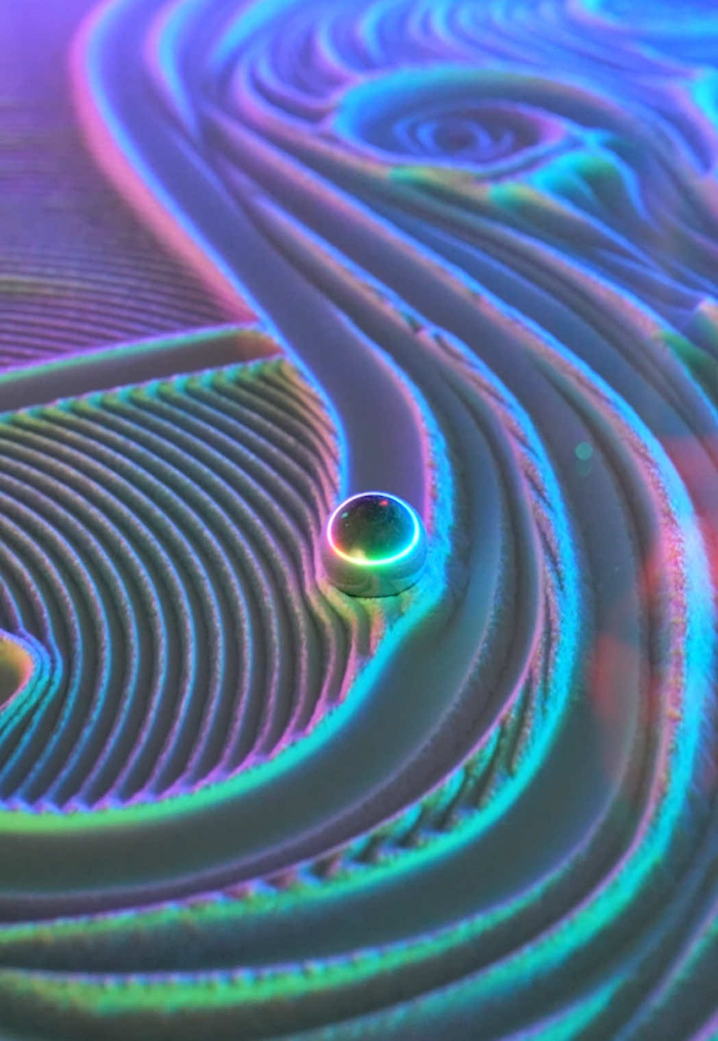 Van Gogh's genius captured in sand. The Oasis Coffee Table recreates the iconic Starry Night, its swirling sky and luminous stars flowing through grains of sand, bringing post-impressionist brilliance to your living space with mesmerizing motion.