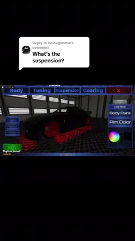 Replying to @beloughbmw 350z nismo suspension in roblox #roblox #350znismo 