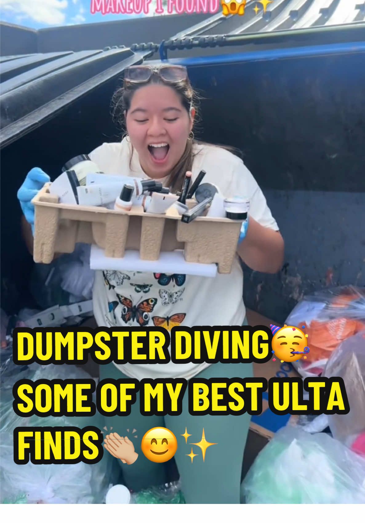 Hello! here are some of my BEST Finds Dumpster Diving at Ulta😊🥳👏🏼it was a “miracle” to find this products without being destroyed🤣👏🏼 #dumpsterdiving #dumpsterdive #dumpsterdiver #meldidumpsterdive #usa #ultabeauty #ulta #fyp 