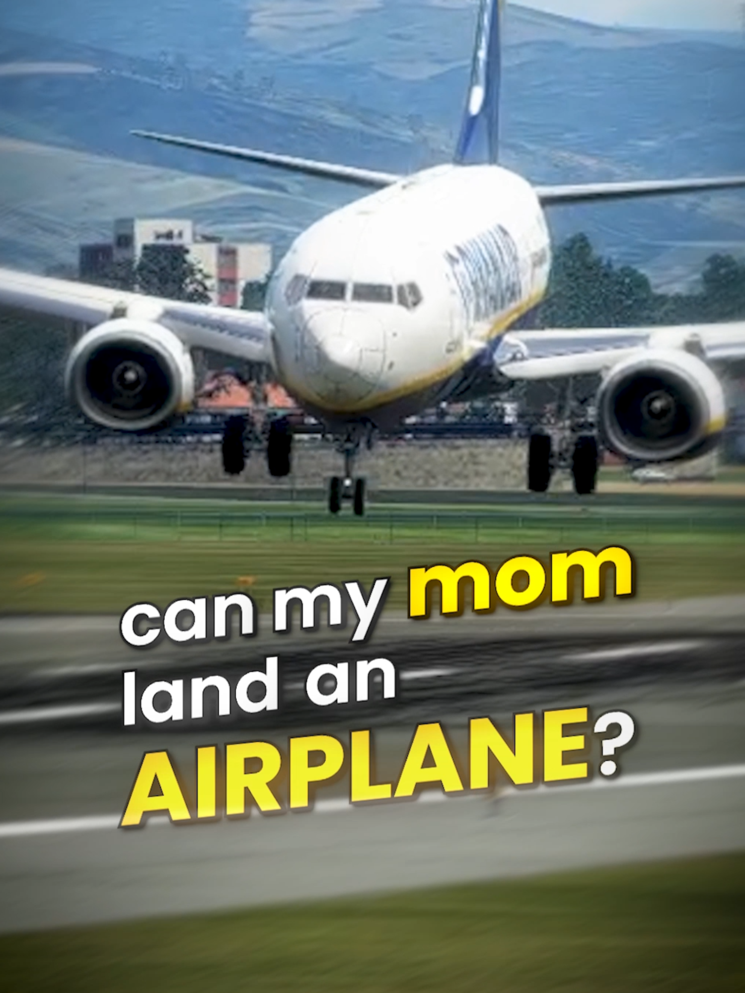My Mom Tries to Land a Boeing 737 #aviation #airplane #boeing #aviationlovers #aviationdaily #airplanetiktok #airport #airbus #boeing787 #a350 #msfs2020pilot #flightsimulator2020 #flightsimulator #airbus320 #xplane #xplane11 #xplane12 #boeing737 #pilot #foryoupagee