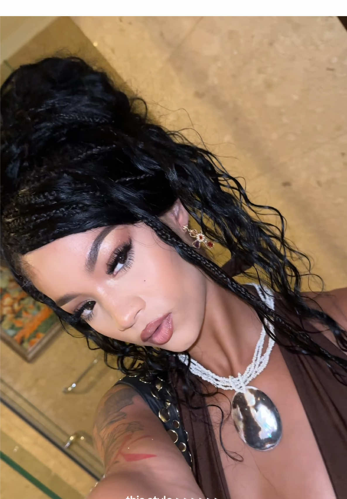 🫖  #bohobraids #braidhairstyles #bohobraidstyle 