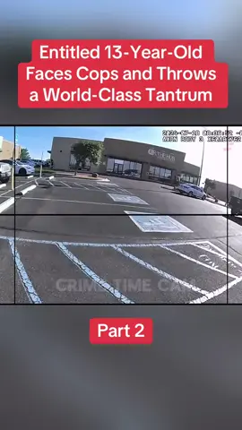 Entitled 13-Year-Old Faces Cops and Throws a World-Class Tantrum Part 2  #cops #copsoftiktok #police #policeofficer #bodycam #crime #truecrime #truestory #foryou #fyp