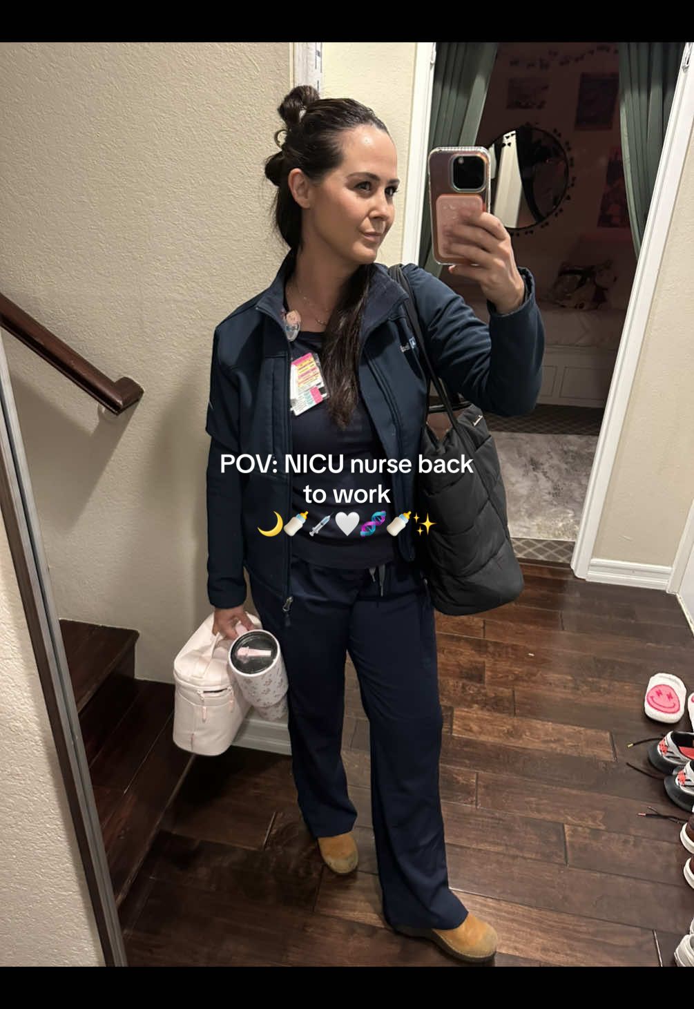 NICU Night Shift Nurse Edition 💉🍼 First night back with my people after the wild, beautiful rollercoaster of new motherhood. Postpartum anxiety tried to break me—but this crew, this purpose, this why… it’s still here. Grateful. Tired. Healing. Ready. #NICUnurse #NightShiftNurse #NurseMom #BackToWork #PostpartumJourney #NICUlife #MentalHealthMatters #NewMomEra #MomAndNurse #NurseTok #NursesOfTikTok #NightShifters #NursingSupport #MillennialMom #NurseLife