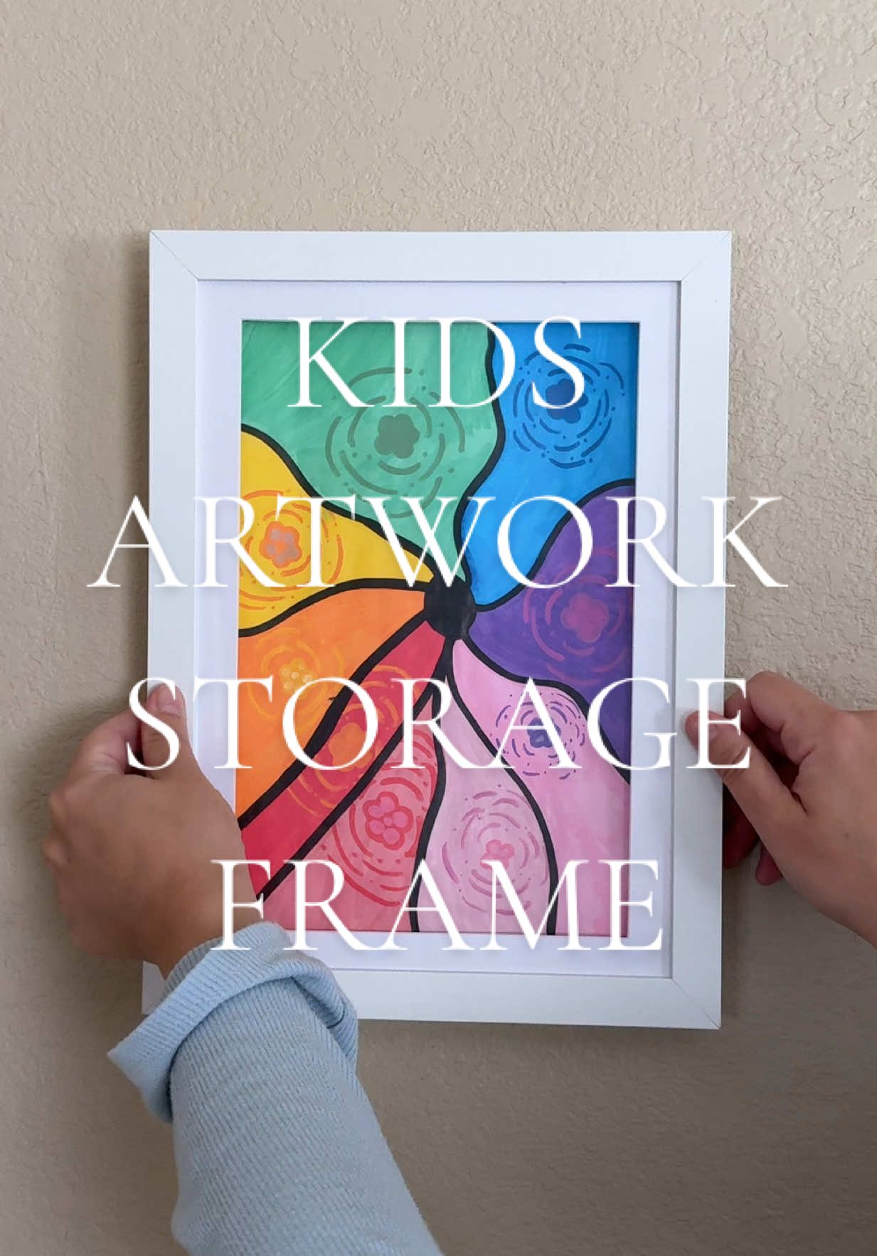 The art stays. The clutter goes. Moms, you need this artwork picture frame. It has storage so it’s organization and an art gallery in one. #organization #organizationhacks #tiktokshopfinds 