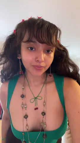 Cherry set from @chelurejewelry 😩🍒