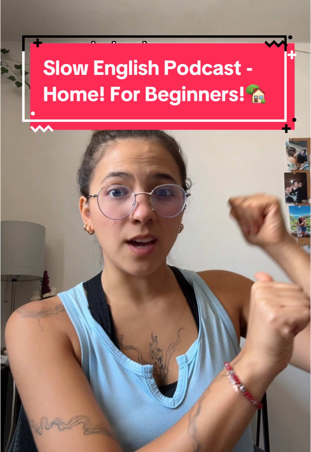 Slow English Podcast for Beginners! Talking about Home 🏠  Try not to read the subtitles! Comment your answers🍓 #slowenglishpodcast #misshoney #maestramiel #englishteacher 