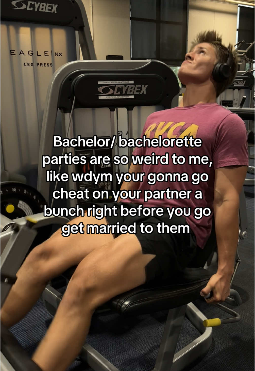 It’s so weird #gym #cheater #marriage #bachloretteparty 