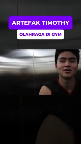 Artefak timothy lagi olahraga di gym! #timothyronald 