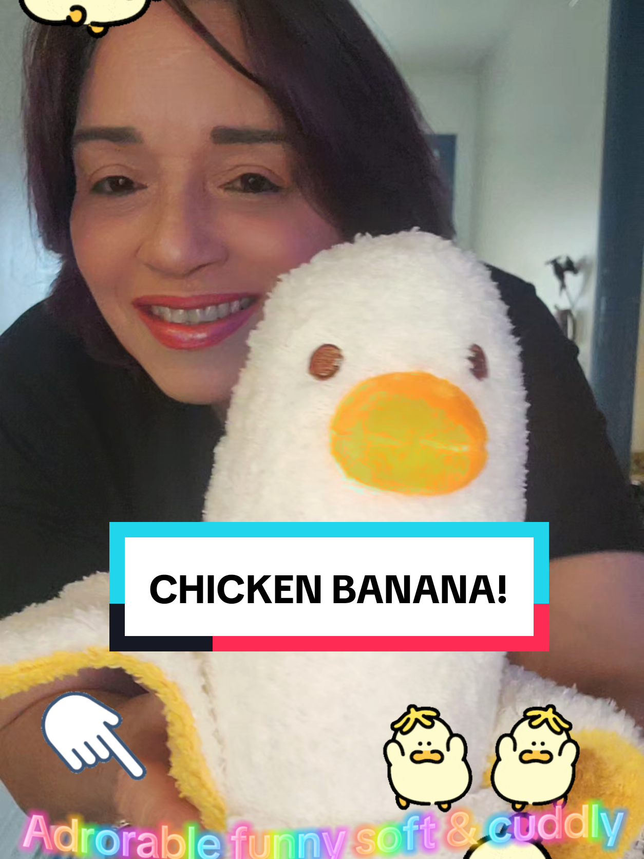GET YOURS KOW CLICK THE LINK. This plushie is so adorable! Soft and fluffy. I didn't think it would be this big.Thank you @PEACHCAT  for sending him now He needs a friend. #peachcat #chickenbanana #plushie #sosoft #plushiecollector #toycollector #fyp #funnytrends #viraltrends 