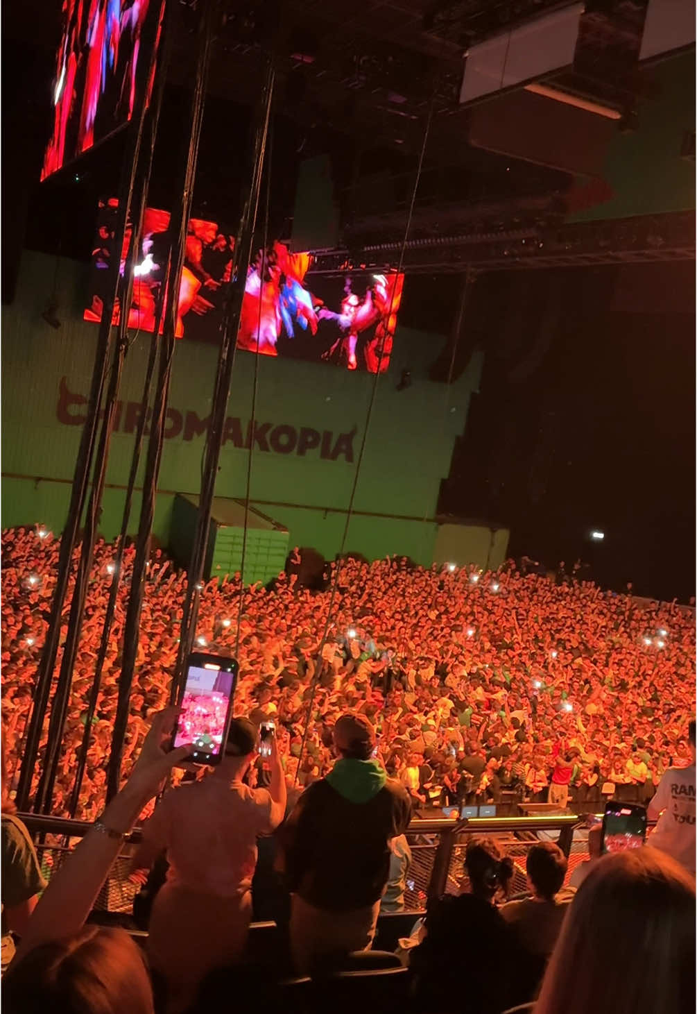 The most insane crowd 🙂‍↕️💚 @@paristexasusa  #paristexas #chromakopia #tylerthecreator #moshpit #concert #fyppp #chromakopiadublin