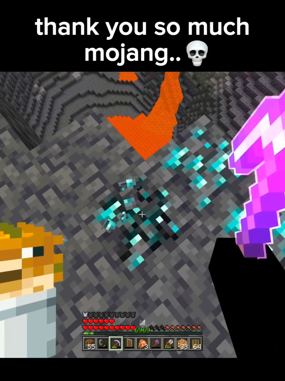 thank you mojang.. 💀🙏 #Minecraft #minecraftmemes #minecraftclips