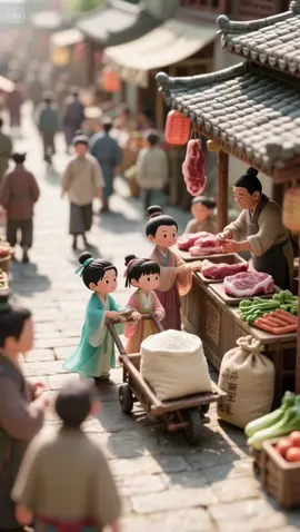 Tiny chefs on a big flavor mission!🥟#cooking #AICartoons #MiniaturePeople #MiniatureCooking #MiniatureCooking 