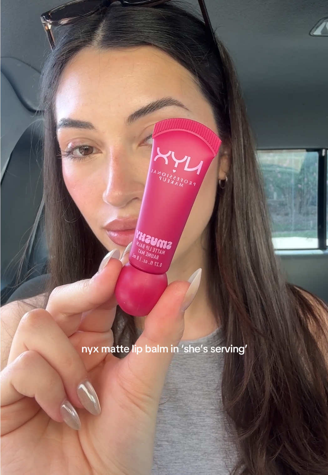 another lip swatch of @NYX Professional Makeup matte lip balms 💄 #lipcombo #drugstoremakeup #lipbalm #nyxcosmetics 