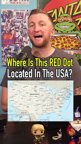 Where Is The Red Dot Located In The USA? #fyp #usa #america #geography #guessinggame #trivia 