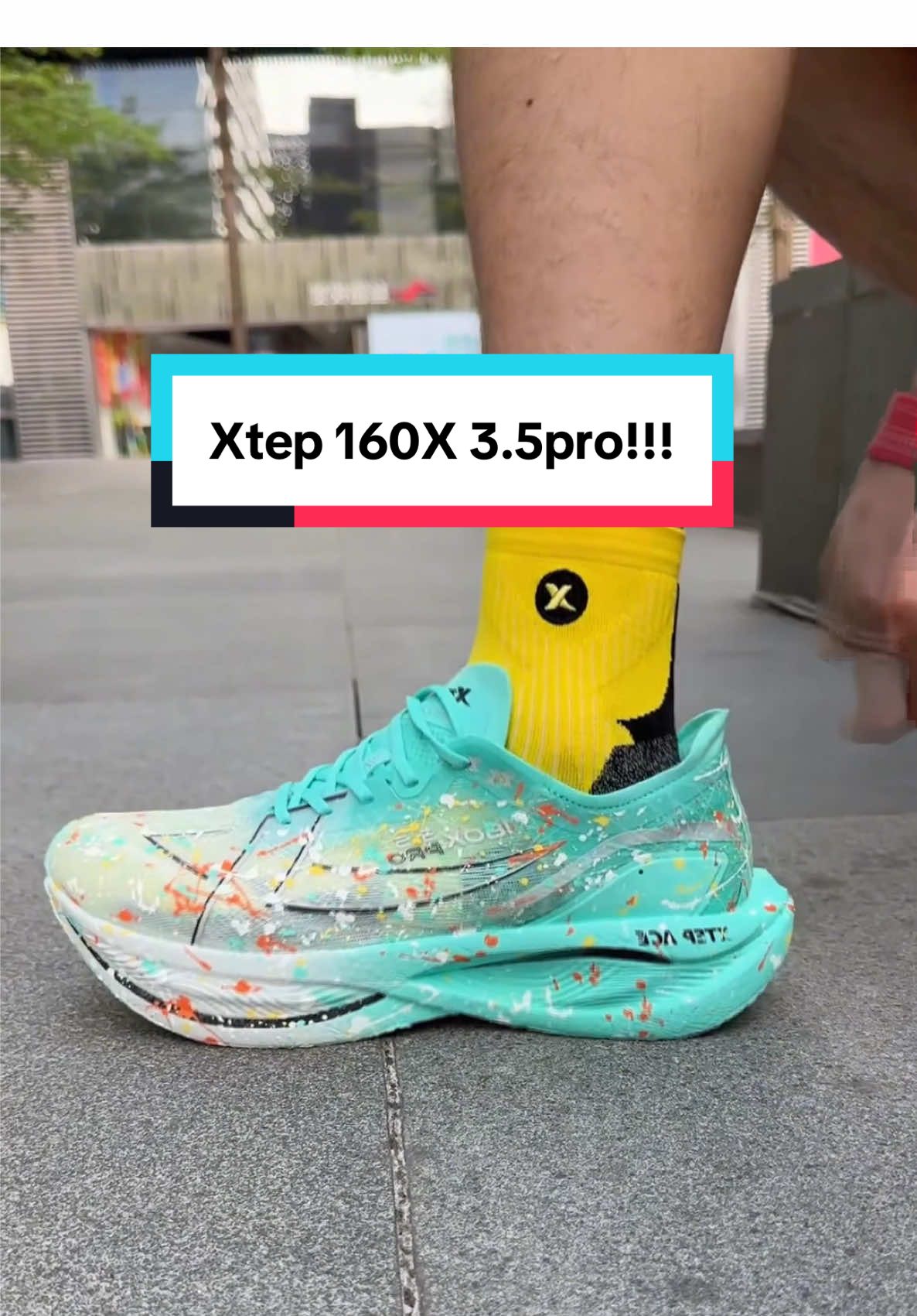 ACE- XTEP 160X series!!! 3.5pro kasut Carbon. #runners #marathon #fast #race #xtep #trackandfield 
