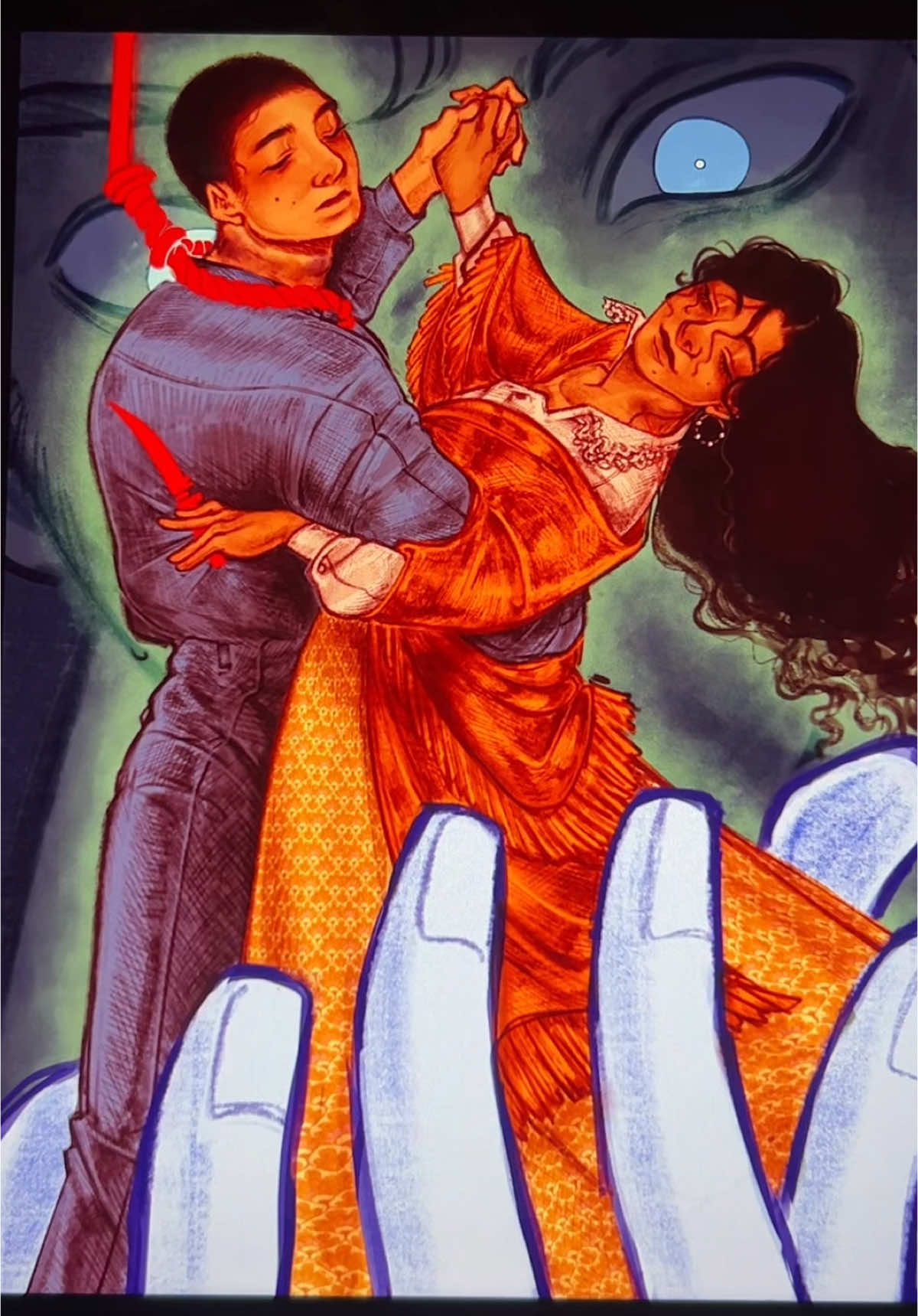 repost of my recent hg piece !! sejanus and lucy gray theee haunters of the narrative 🤩 #tbosas #thehungergames #lucygraybaird #sejanusplinth 
