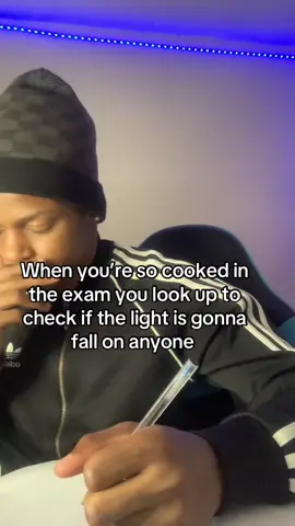 When you’re so cooked during exam #relatable 