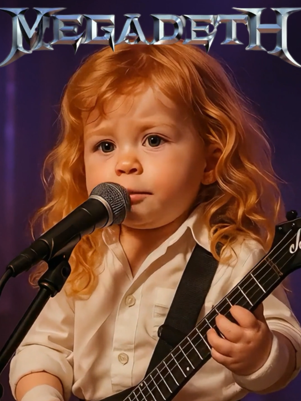 Symphony of destruction - BABY Mustaine #megadeth #davemustaine #babyai #metal #rock #babiesoftiktok #funny #cute #metallica #megadethfans 