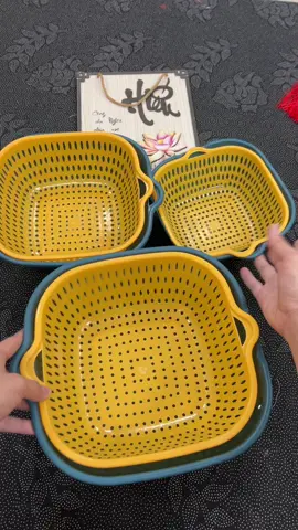 Set 6 món rổ nhựa đa năng kèm chậu #xuhuong #xuhuongtiktok #rodanang 