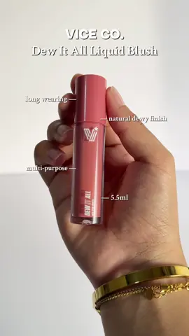 we love a multi-use blush 🫶🏼 @ViceCosmeticsPH dew it all blush in the shade “always blushin”  #vicecosmeticsph #liquidblush #blush #dewitallliquidblush #makeuptips #morena #makeup #blushtutorial #beautyph #fyp 