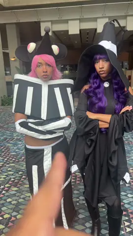 choose your fighter 🫵🏽 #momocon #momocon2025 #con #cosplay #fypシ #souleater #souleatercosplay #blair #mizune #anime 
