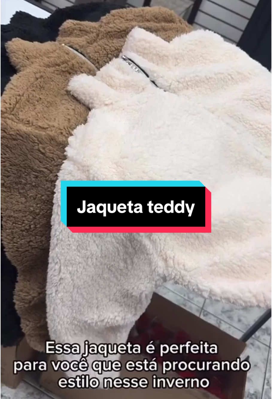 Jaqueta teddy gola alta de pelinho! Apenas R$49,90 🧡 https://s.shopee.com.br/7fNYjPbBsm #lookinspiração #modainverno #tendencia2025 #fyyy #indicacoeslook 