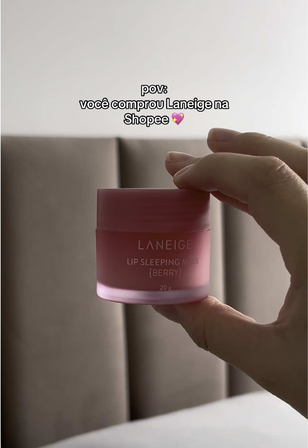 Melhor hidratante labial! Laneige da shopee 🤏🏻💖🤌🏻🛍️ #shopee #compras #laneige #lipbalm #fyp 