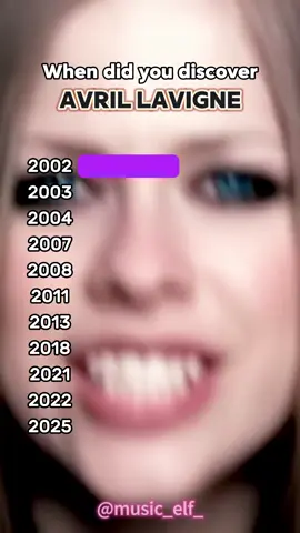 When did you  Discover Avril Lavigne   #music #fyp #capcutforus #capcut #capcutpioneer #AvrilLavigne