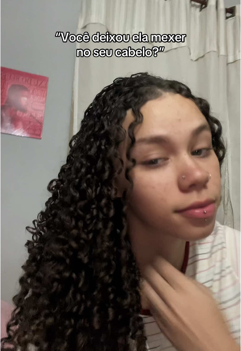Minha demonstração de amor é deixar vc tocar no meu cabelo 
