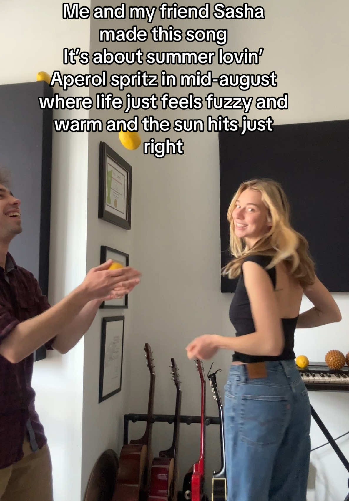 We hope you’ll have as much fun listening to it as we had creating it 🍋☀️ #lemonlove #Summer @Sasha 