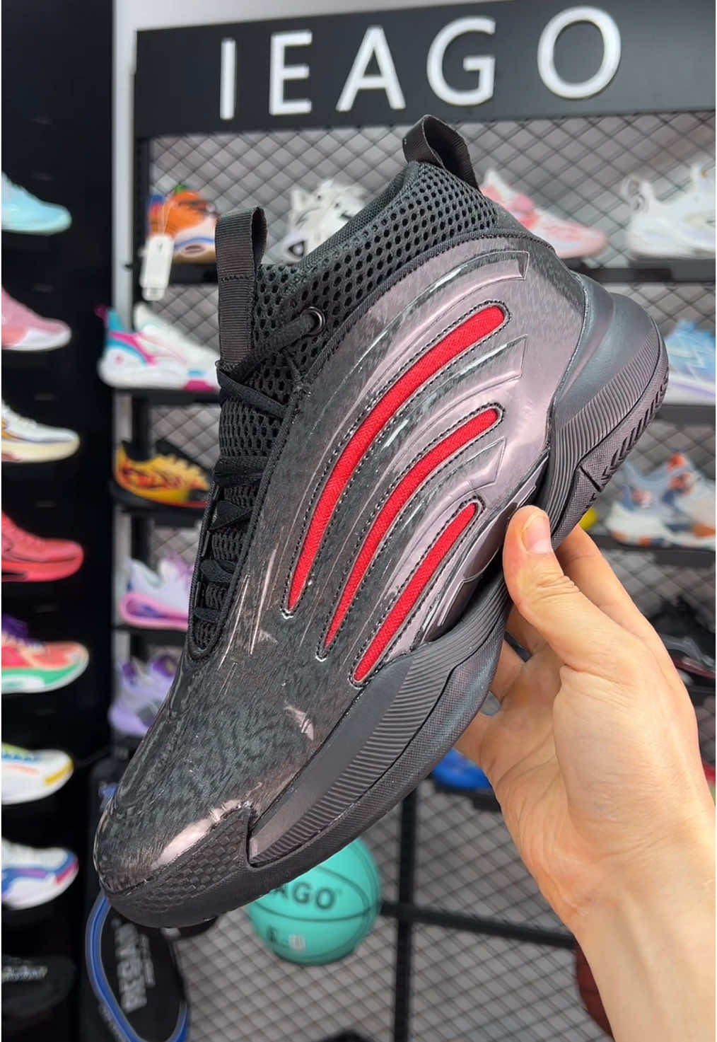 Harden vol 9 basketball shoe from ieago. Legit ieago brand. Super spiky hard rubber outsole. Dynamic foam midsole light weight. Fiber support very durable. Send with sock for freebies. Check out from yellow basket 