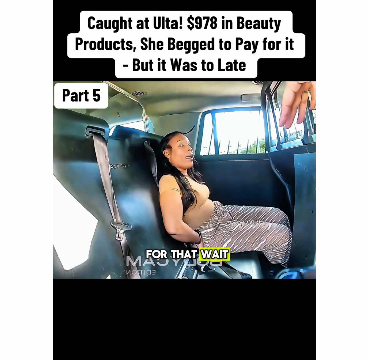 Caught at Ulta! $978 in Beauty Products, She Begged to Pay for it - But it Was to Late #cops #copsoftiktok #law #viral #trending #bodycam 