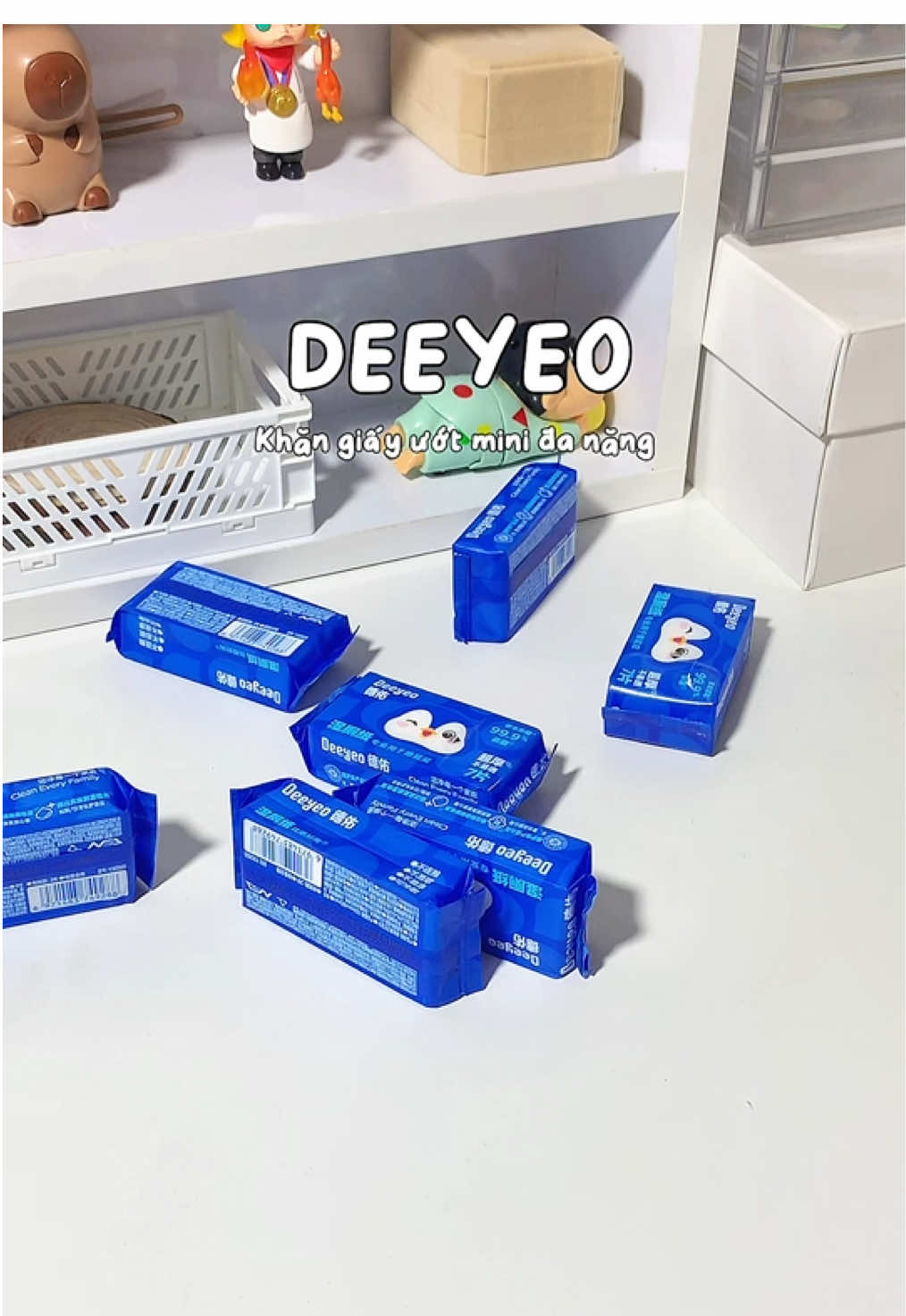 Khăn giấy ướt mini , đa năng Deeyeo #unboxing #fyp #deeyeo #xuhuong #review #vairal 