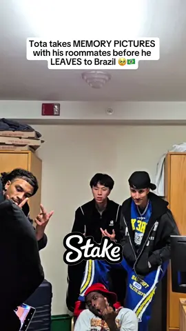 Tota takes MEMORY PICTURES  with his roommates before he  LEAVES to Brazil 🥹🇧🇷 #rayasianboy #jaycinco #tota #fyp #viral #streameruniversity 