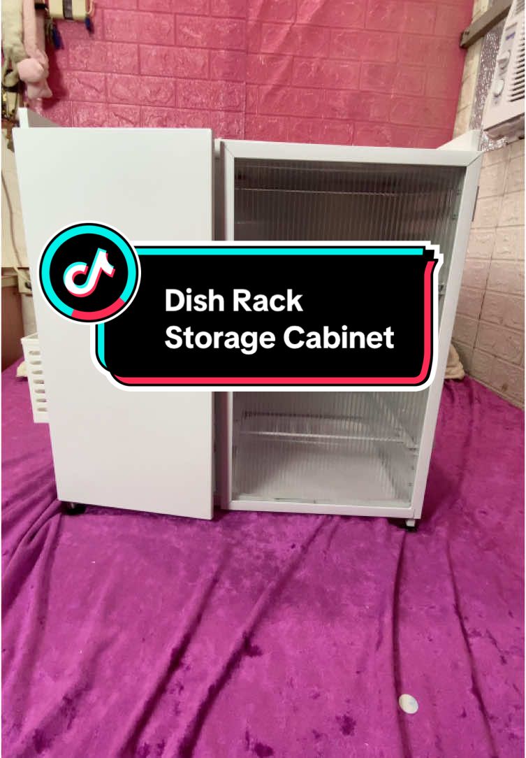 lakas mka aesthetic ng Dish rack storage cabinet na to 😍 cery worth the budol 😍 #dishrack #storagecabinet 