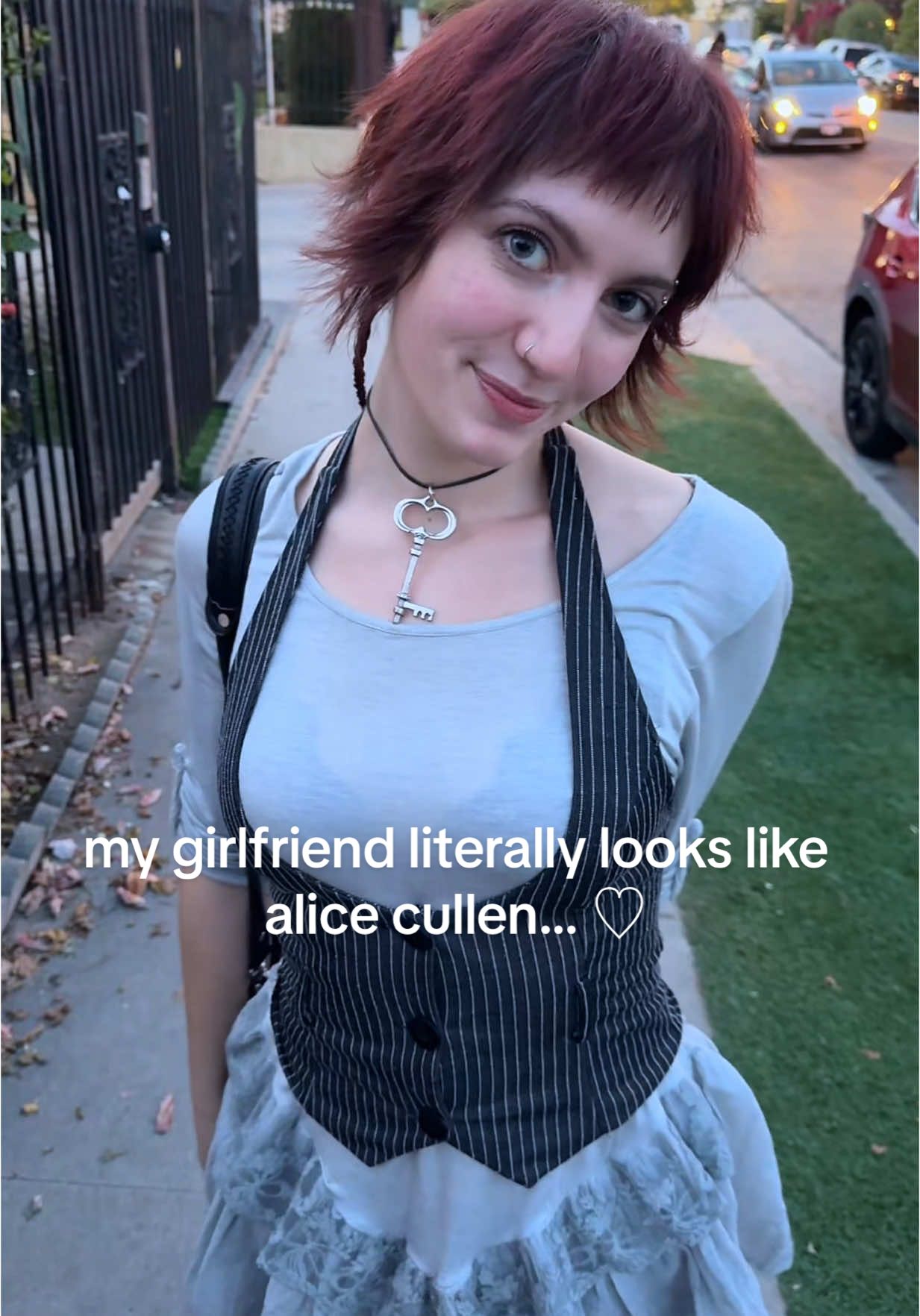 My gf looks like they were plucked right out of twilight lol ♡