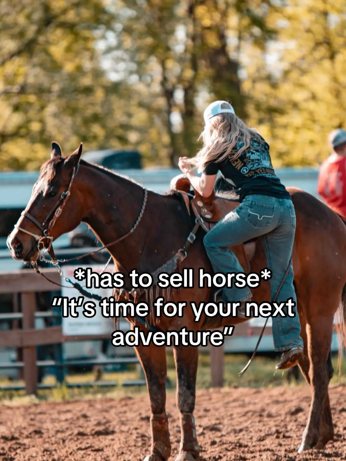 Always trying to remind myself that everything is meant to be 💙 #fyp #country #western #barrelracer #horse #horses #rodeo #barrelracing 
